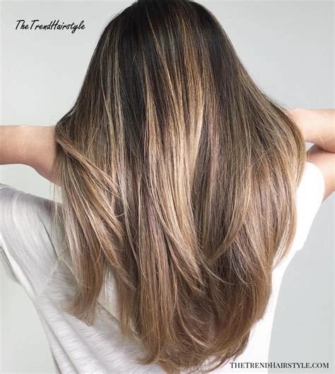 subtle ashy brown 20 natural looking brunette balayage styles the