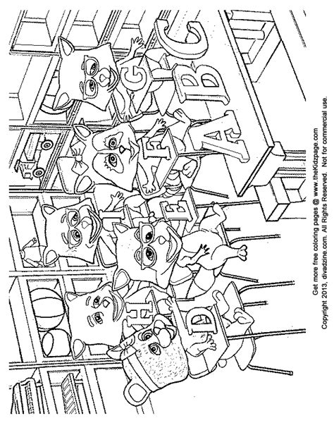 class coloring pages   print