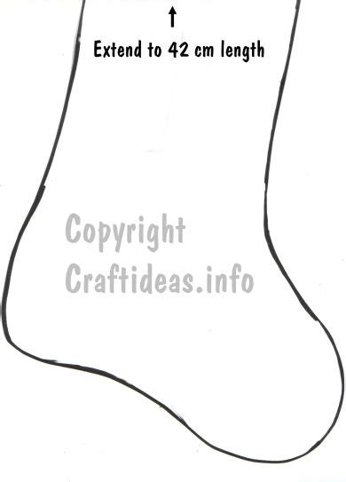sewing pattern template   christmas stocking