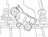 Benny Spaceman Lego Coloring Pages Movie Print sketch template