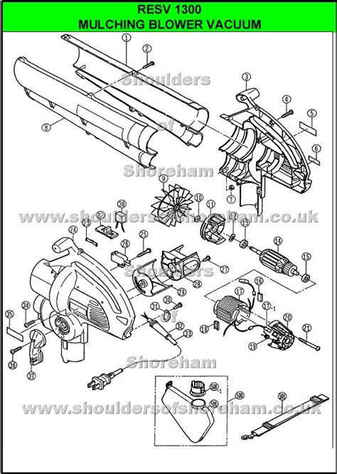 ryobi blower parts diagram
