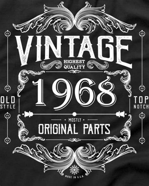 Old Style 1969 Mostly Original Parts 50th Birthday T Shirt