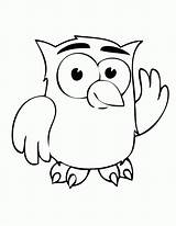Owl Coloring Pages Cartoon Clipart Cute Clip Clipartbest Printable Owls Library Waving Drawing Cliparts Print Tree School Color Cartoons Starry sketch template