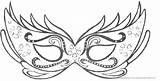 Masken Maske Fasching Faschingsmasken Malvorlagen Venezianische Feder sketch template