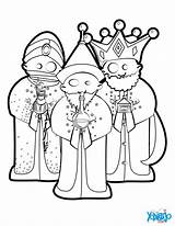 Colorear Rois Reyes Magos Mages Tres Koningen Drie Epiphany Kleurplaat Kleurplaten Nativity Navidad Januari sketch template