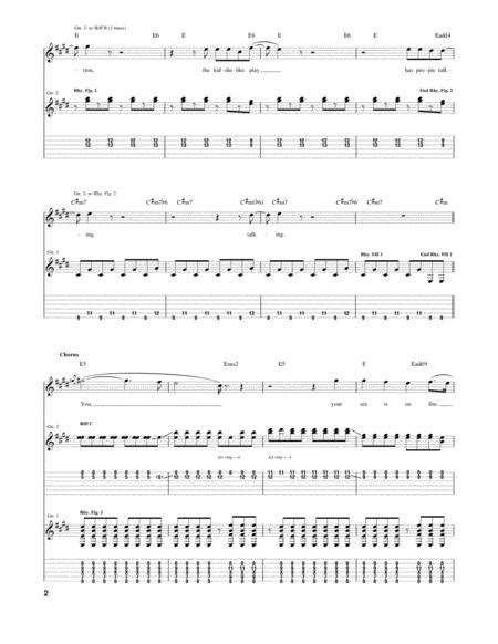 Sex On Fire By Kings Of Leon Digital Sheet Music For Guitar Tab
