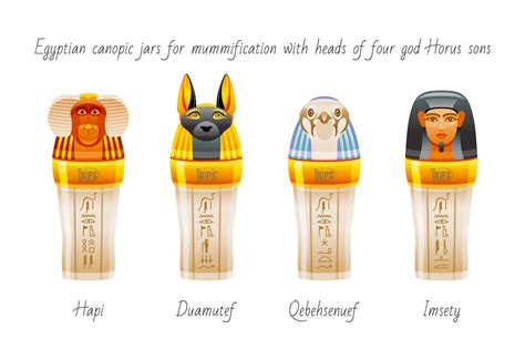 canopic jars ancient egypt faces names canopic jars defination