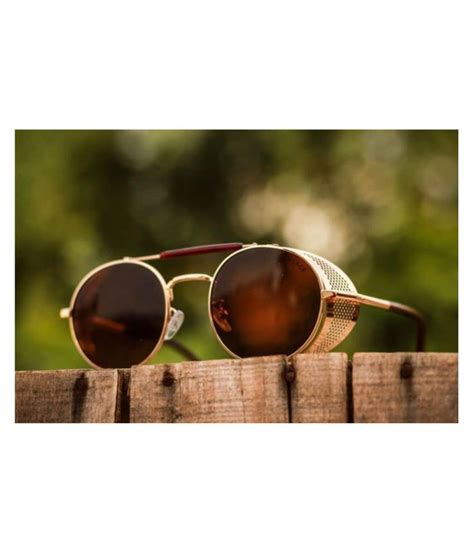 resist brown round sunglasses steampunk buy resist brown