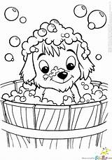 Coloring Pages Puppy Printable Cute Color sketch template