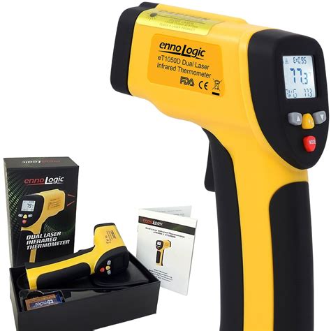temperature gun  ennologic accurate high temperature dual laser infrared thermometer