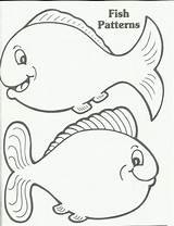 Fish Template Printable Coloring Kids Dr Seuss Outline Pages Cutouts Clipart Templates Crafts Drawing Two Patterns Blank Preschool Printables Print sketch template