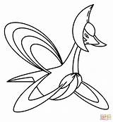 Coloring Cresselia Pages sketch template