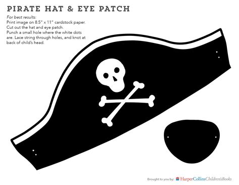 printable pirate hat