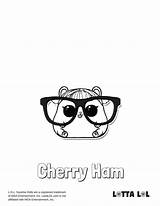 Lol Coloring Surprise Cherry Ham Pets Doll Pages Lotta Pup sketch template