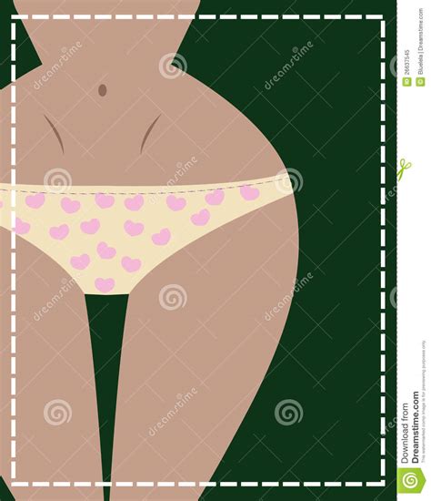Girl In Underwear Stock Vector Illustration Of Attractive