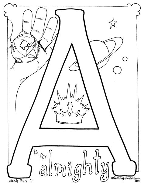 bible alphabet coloring pages coloring pages