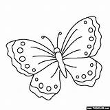 Butterfly Coloring Pages Thecolor Letter Starting sketch template