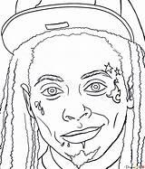 Lil Wayne Draw Singers Famous Step Webmaster Drawdoo sketch template
