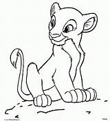 Coloring Simba Pages Nala Az Lion King Baby Popular sketch template