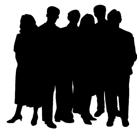 group people silhouette   group people silhouette png