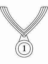 Coloring Pages Olympic Medal Drawing Medals Primarygames Olympics Kids Medaille Games Sports Getdrawings sketch template