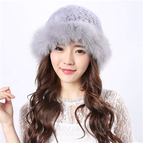 17 New Autumn And Winter Fur Of Rex Rabbit Hair Princess Hat Lady