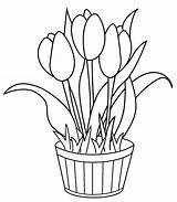 Tulip Kids Tulips sketch template