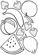 Fruit Colouring Pages Kids Summer Printables sketch template