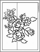 Bouquet Coloring Flower Pages Flowers Drawing Color Pdf Print Line Printable Getdrawings Getcolorings Colorwithfuzzy sketch template