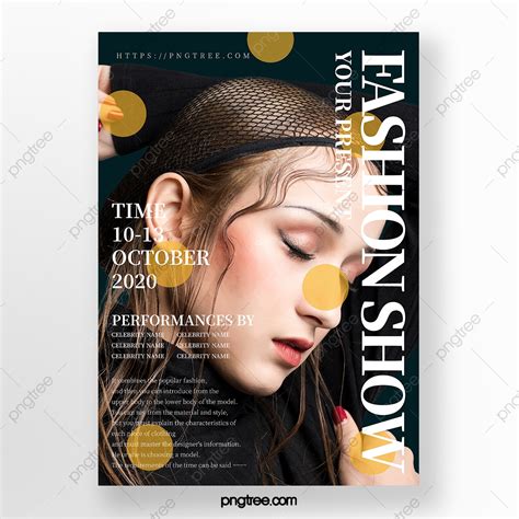 magazine cover style fashion catwalk poster template   pngtree