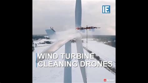 wind turbine cleaning drones  aerones youtube