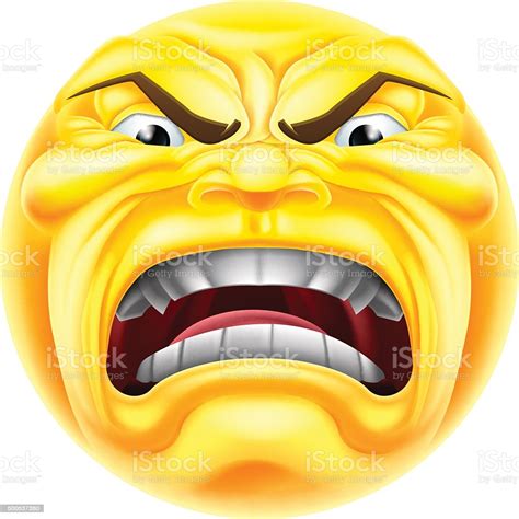 Angry Emoji Emoticon Stock Illustration Download Image