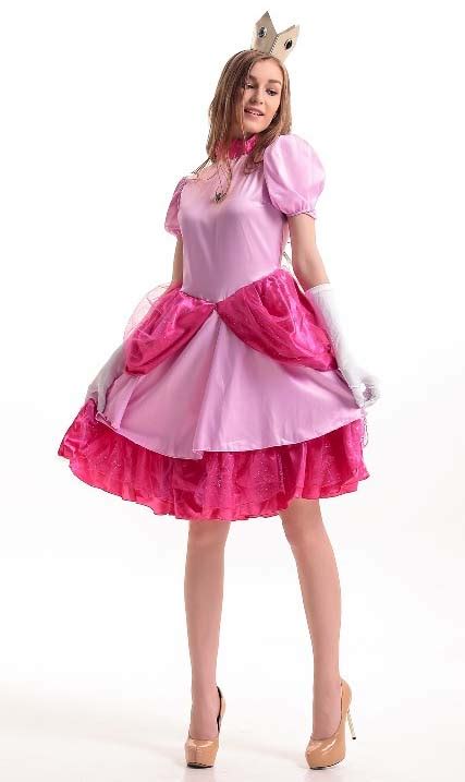 super mario adult princess peach costume n10948