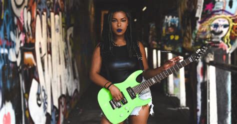 Black Women In Rock Guitar Gabby Of The Txlips Plays Hard Like A Girl