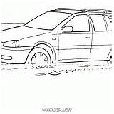 Coloring Vaz 1117 Nissan Trail Pages Colorkid sketch template