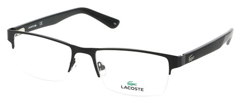 eyeglasses lacoste l 2237 002 53 18 man noir mat rectangle frames semi