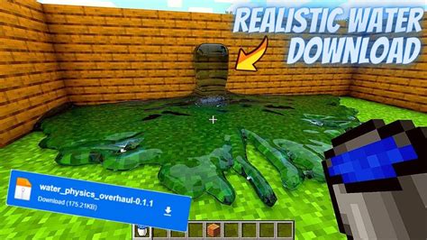 minecraft realistic water mod  creepergg