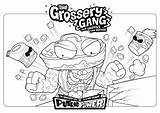 Grossery 101coloring sketch template