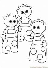 Night Coloring Garden Pages Makka Pakka Igglepiggle Coloringpages101 sketch template