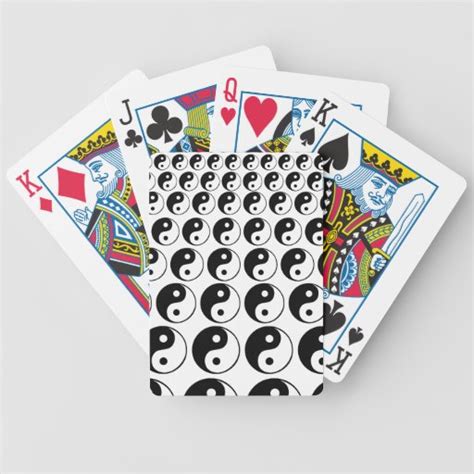 yin  design playing cards zazzle