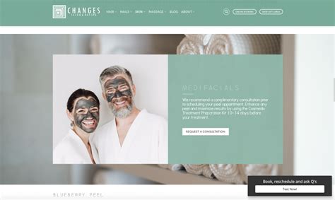 salon day spa website redesign buzz creator