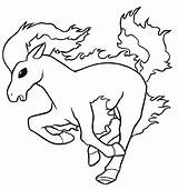 Coloring Pages Pokemon Printable Horse sketch template
