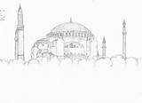 Hagia Sophia sketch template