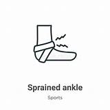 Sprained sketch template