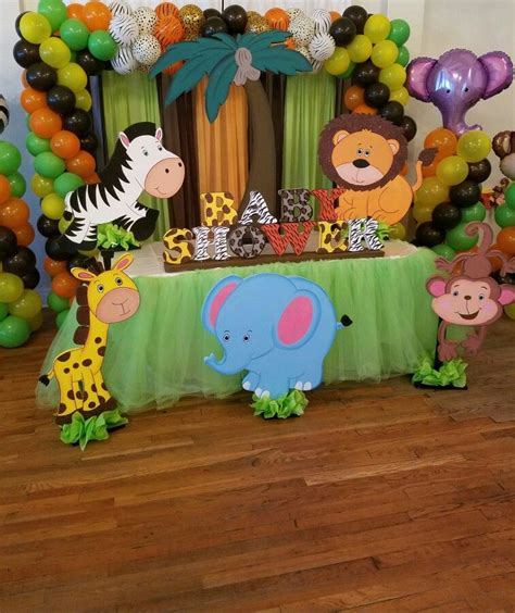 decoracion de safari  baby shower
