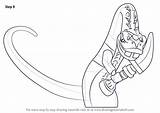 Ninjago Pythor Draw Drawing Step Tutorials Drawingtutorials101 sketch template
