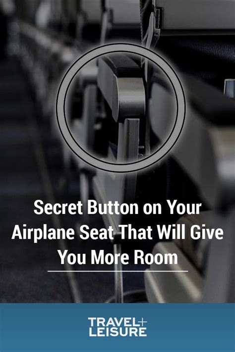 there s a secret button on your airplane seat that will