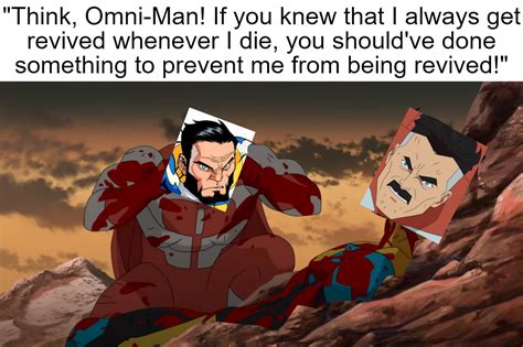 Omni Man Saying You Shouldve Stayed Dead Implies He Knew Immortal