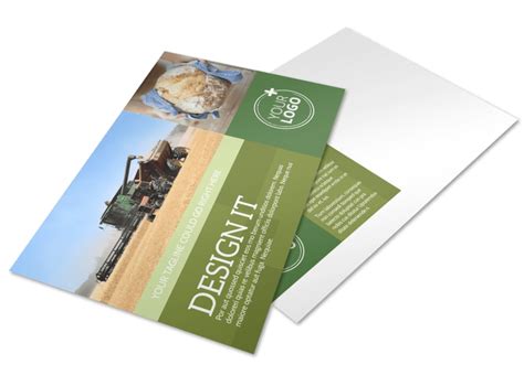 agricultural marketing firm postcard template