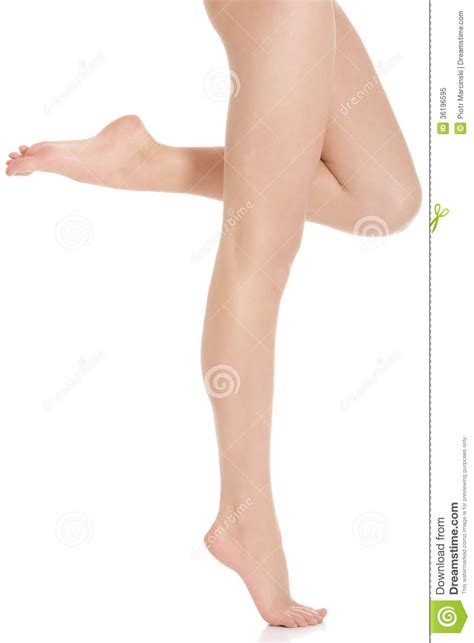 Beautiful Smooth Shaved Legs And Feet Royalty Free Stock